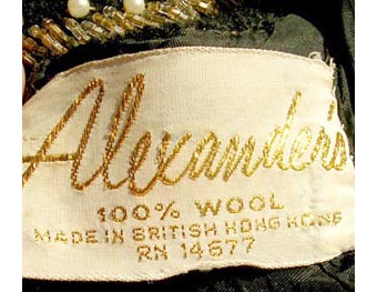 60s Alexander's label